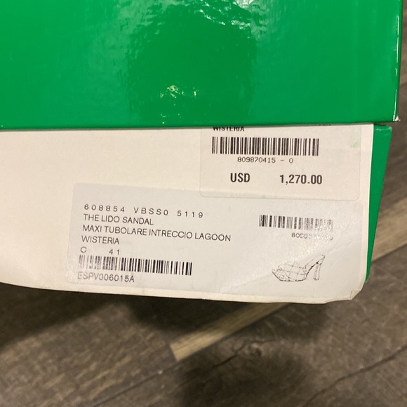 Bottega Venetta Lido heel sandal lagoon size 41 Us 11 fits like never wore NEW - Picture 8 of 8